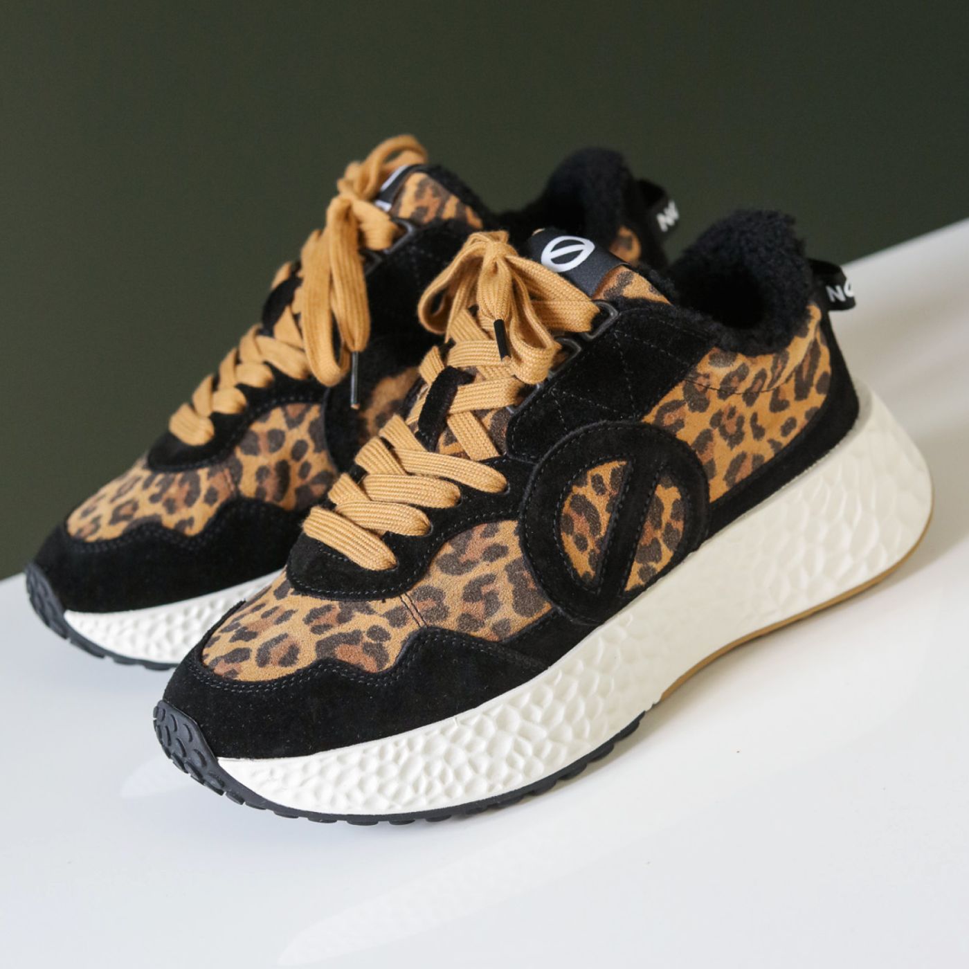 CARTER JOGGER W - SDE/SDE L/CCOON - BLACK/LEOPARD